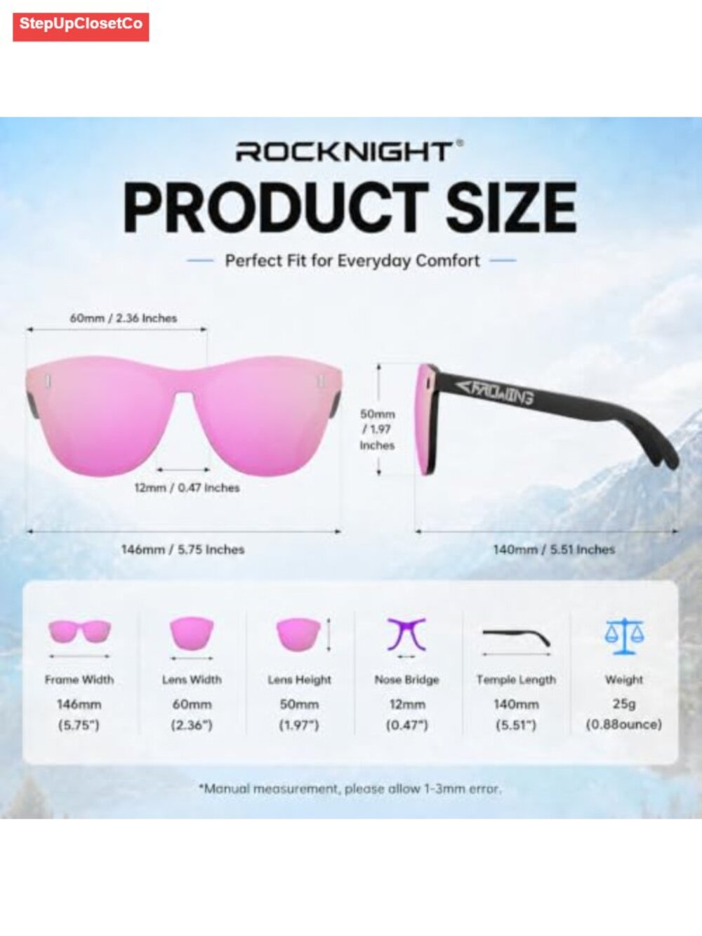 Polarized UV400 Sunglasses Cat Eye TR90 Lightweight Driving Shades - Picture 4 of 5